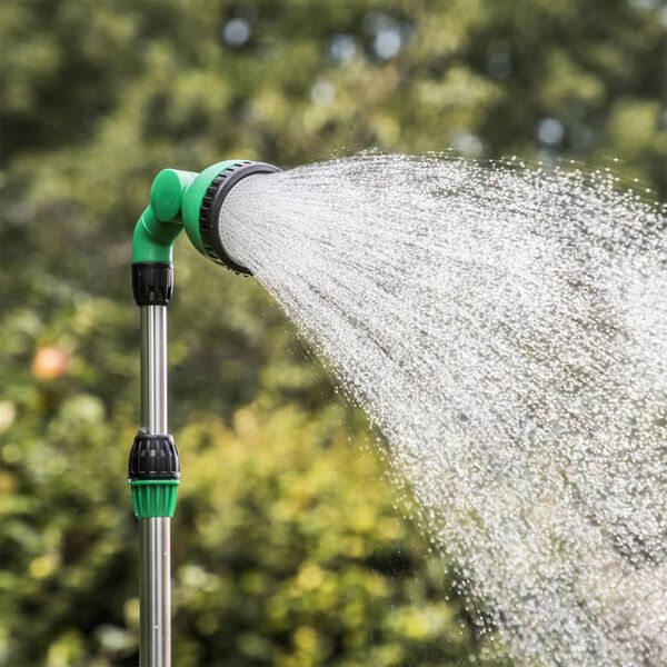 HI Gartendusche 215 cm Silbern und Gr&uuml;n