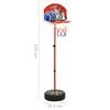 vidaXL Kinder Basketball Spiel-Set Verstellbar 120 cm