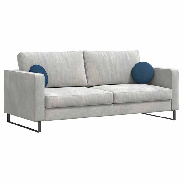 vidaXL Sitzkissen 2 pcs Blau &Oslash;30 x 13 cm Stoff