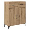 vidaXL Highboard Artisan-Eiche 69,5 x 34 x 180 cm Holzwerkstoff