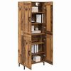 vidaXL Highboard 2 pcs Altholz Holzwerkstoff