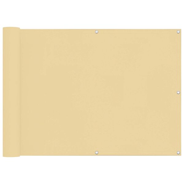 vidaXL Balkonsichtschutz PU-beschichtetes Oxford-Textil alu