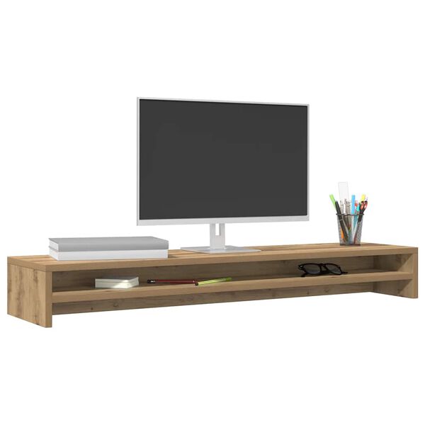 vidaXL Monitorst&auml;nder Artisan Oak 100x24x13 cm Holzwerkstoff