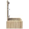 vidaXL Schminktisch mit Speicher Braun 100 x 40 x 70 cm Holzwerkstoff