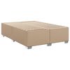 vidaXL Boxspringbett Matratze Cappuccino-Braun 140x190cm Kunstleder