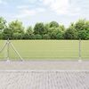 vidaXL Zaunpfosten Silber 10 x 0,5 m (12 x 12 mm Netz) Stahl