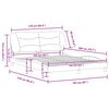 vidaXL Bettgestell ohne Matratze "Hvar" Braun 160x200 cm Kunstleder