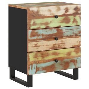 vidaXL Nachttisch 50x33x62 cm Altholz Massiv & Holzwerkstoff