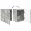 vidaXL TV-Schrankset Wandmontiert 3 pcs Beton Grau Holzwerkstoff