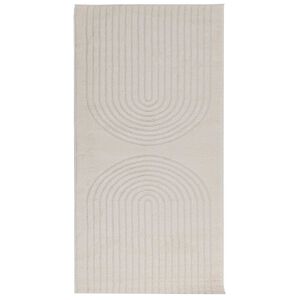 vidaXL Bereichsteppiche Rechtwinklig HUARTE Creme 150 x 80 cm