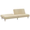 vidaXL Schlafsofa Creme Stoff