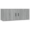 vidaXL 3-tlg. TV-Schrank-Set Grau Sonoma Holzwerkstoff