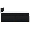 vidaXL Boxspringbett mit Matratze Schwarz 120x190 cm Stoff