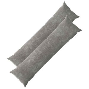 vidaXL Kissenbezug 2 pcs HEERLEN Dunkelgrau 40 x 145 cm Chenille-Stoff