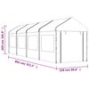 vidaXL Pavillon mit Dach Weiß 8,92x2,28x2,69 m Polyethylen