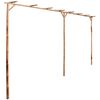 vidaXL Pergola Bambus 385 x 40 x 205 cm