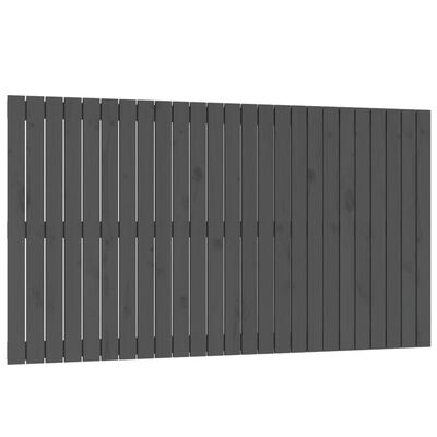 vidaXL Wand-Kopfteil Grau 159,5x3x90 cm Massivholz Kiefer