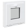 vidaXL Kellerfenster Innenseite Farbe Wei&szlig; RISOR 40 x 40 cm