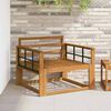 vidaXL Outdoor Mittelsofa Massivholz Akazie Natur
