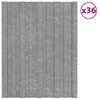 vidaXL Dachpaneel 36 pcs Silber 60 x 45 cm Verzinkter Stahl