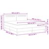vidaXL Boxspringbett mit Matratze Grau 160 x 200 cm Kunstleder