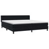 vidaXL Boxspringbett mit Matratze Schwarz 200x210 cm Samt