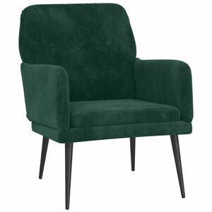 vidaXL Sessel Dunkelgr&uuml;n 62x79x79 cm Samt