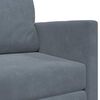 vidaXL Schlafsofa 110cm Dunkelgrau Samt