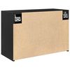 vidaXL Bad-Wandschrank Schwarz 60x25x40 cm Holzwerkstoff