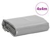 vidaXL Abdeckplane Grau 4x4 m 650 g/m&sup2;