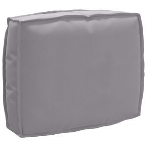vidaXL Kissen Grau 50 x 40 x 12 cm Oxford-Stoff