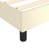 vidaXL Boxspringbett mit Matratze Creme 80x200 cm Kunstleder