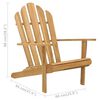 vidaXL Adirondack-Stuhl Massivholz Teak