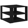 vidaXL Couchtisch Schwarze Eiche 58 x 58 x 40 cm Holzwerkstoff