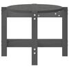 vidaXL Couchtisch Grau 87x48x35 cm Massivholz Kiefer