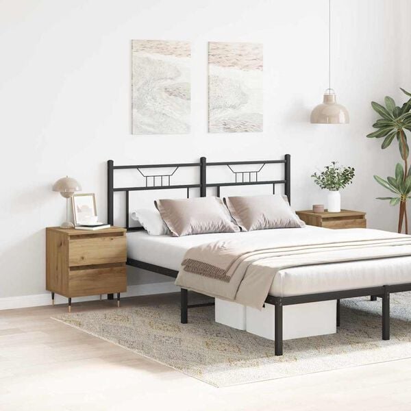 vidaXL Nachttisch 2 pcs Artisan-Eiche 40 x 35 x 50 cm Holzwerkstoff