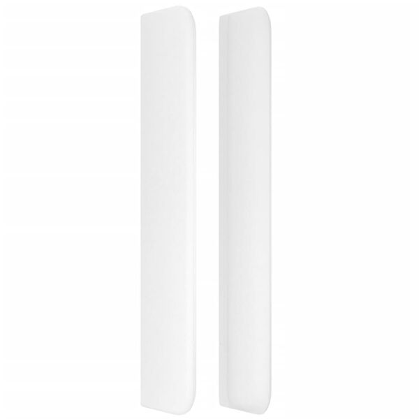 vidaXL Kopfteil mit Ohren Weiß 83x16x118/128 cm Kunstleder