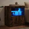 vidaXL Sideboard mit LED-Leuchten R&auml;uchereiche 60,5x37x67 cm