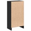 vidaXL Bücherregal Schwarz Eichen-Optik 40x24x76 cm Holzwerkstoff