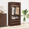 vidaXL Kleiderschrank Braun Eiche-Optik 100x50x200 cm Holzwerkstoff