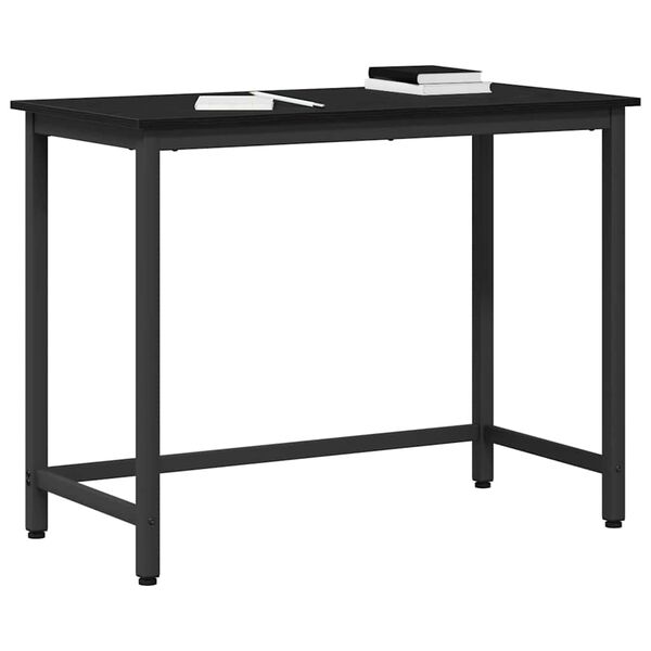 vidaXL Tisch Schwarz Eichen-Optik 80 x 50 x 76,5 cm