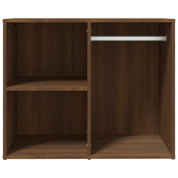 vidaXL Regal f&uuml;r Schminktisch Braun Eichen-Optik 80x40x65 cm