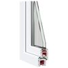 vidaXL Kellerfenster RISOR 60x40 cm Kipp 2-fach Verglasung Weiß