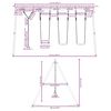 vidaXL Schaukel-Set mit Schaukelsitzen und Kletterschaukel