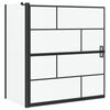 vidaXL Bad-Duschschirm Schwarz und Transparent 116 x 68 x 128 cm