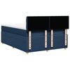 vidaXL Boxspringbett mit Matratze Blau 140x200 cm Stoff