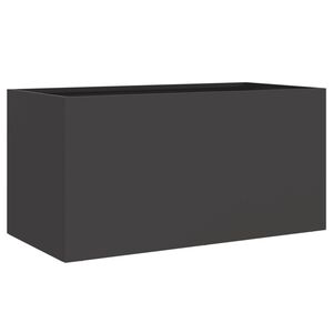 vidaXL Pflanzk&uuml;bel Schwarz 62x30x29 cm Stahl