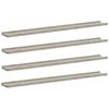 vidaXL Wandregale 4 Stk. Betongrau 100x9x3 cm