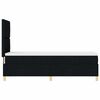 vidaXL Boxspringbett mit Matratze Schwarz 80 x 200 cm Stoff