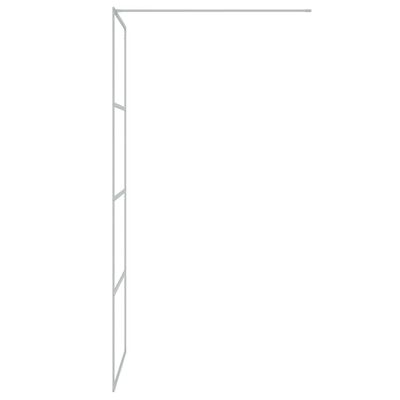 vidaXL Duschwand für Walk-In Dusche Silber 80x195 cm ESG-Glas Klar